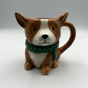 Wondershop Corgi Mug with Green and Tan Accents